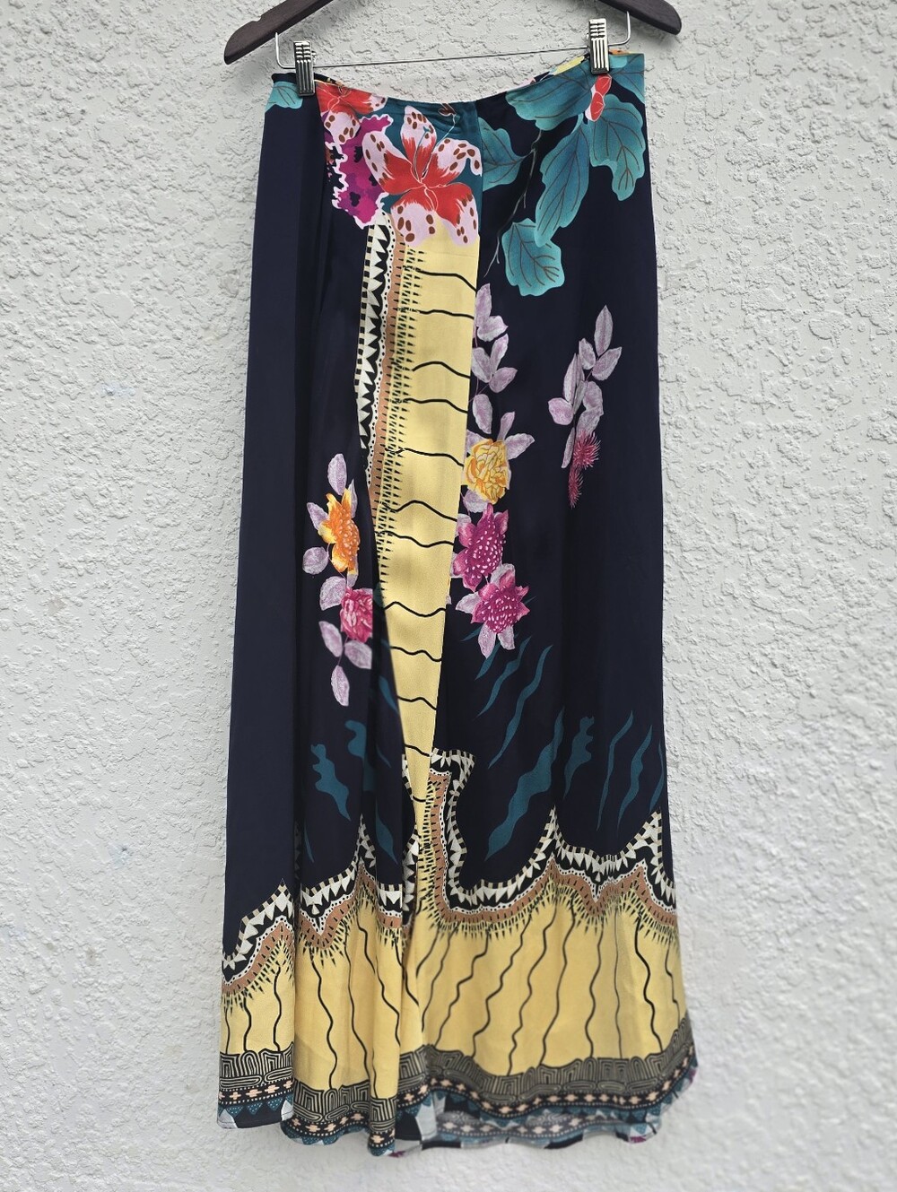 ETRO Italy Floral Border Print Maxi Skirt | Viscose Boho Resortwear IT 44 US 8 - Picture 9 of 13